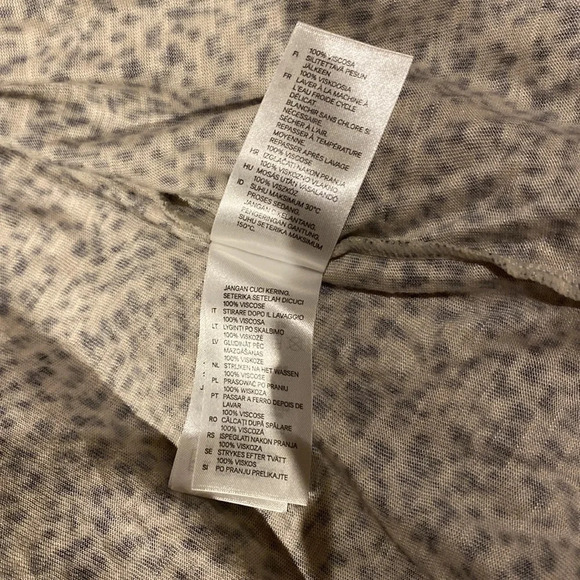 H&M Comfy animal Print long open Cardigan  Sz L - Picture 14 of 15